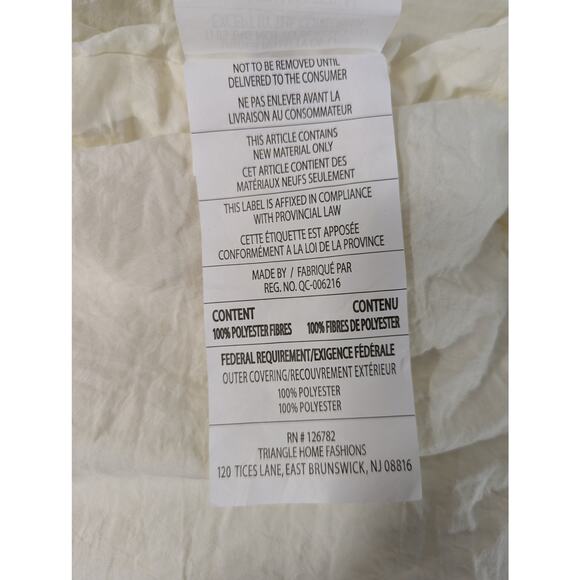 LUSH DECOR! SHABBY CHIC BUTTER YELLOW SKIRTED BEDSPREAD, COMFORTER, QUILT! SZ QN - Picture 7 of 10